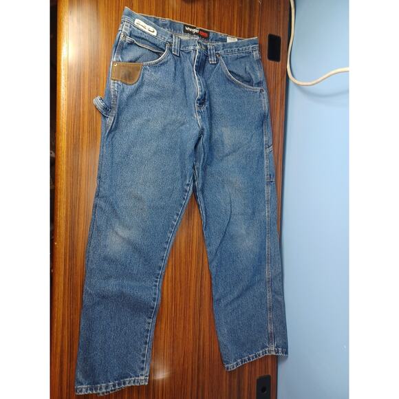Wrangler Riggs Workwear Jeans Denim Size 34/30 Construction Tough Durable Blue - Picture 1 of 12